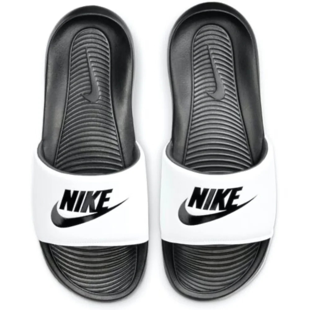 Nike Victori One Slide Mens Size 12 Black White Slides Sandals - Picture 6 of 9